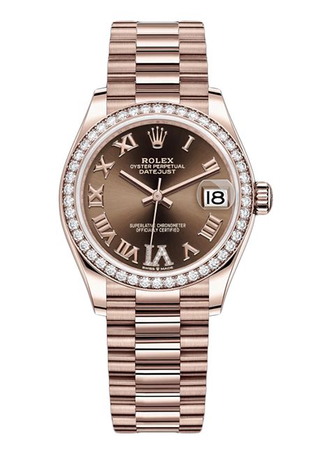 rolex datejust rose gold replica|rolex datejust 31 gold price.